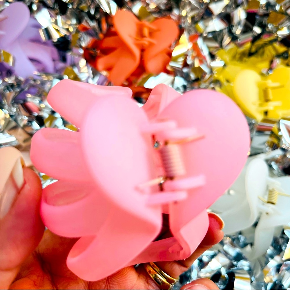 2/ $5Heart hair claw clip